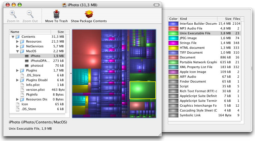 Disk File Map by Disk Inventory X